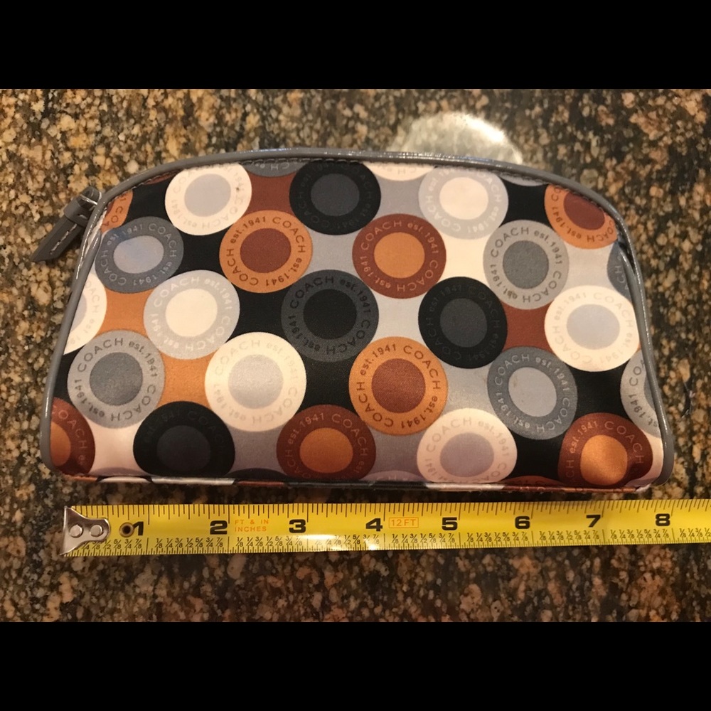Authentic Coach cosmetic bag